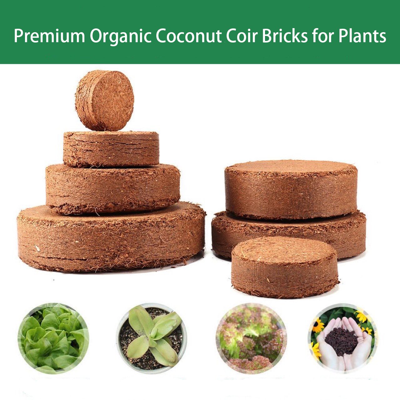 ✨Premium Organic Coconut Coir Bricks for Plants
